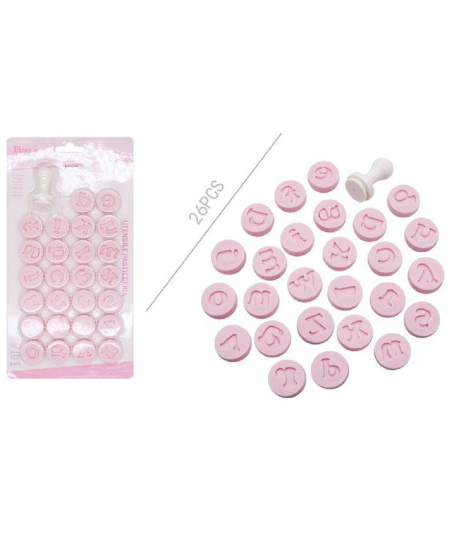 Set 26 Stampi Forma Lettere Minuscole Per Dolci Pasta Biscotti Pasticceria 99024         
