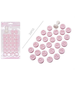 Set 26 Stampini Stampi Forma Lettere Per Dolci Pasta Biscotti Pasticceria 99022         