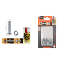 Set 27 Pz Viti Vite Testa A Croce Tonda 4x12 Mm Con Dadi Dado Esagonale M4 90959         