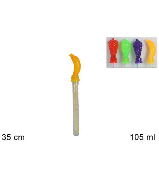 Set 2pz Bolle Di Sapone 105ml Spada Forma Frutta Gioco Divertimento Bambini 35cm         