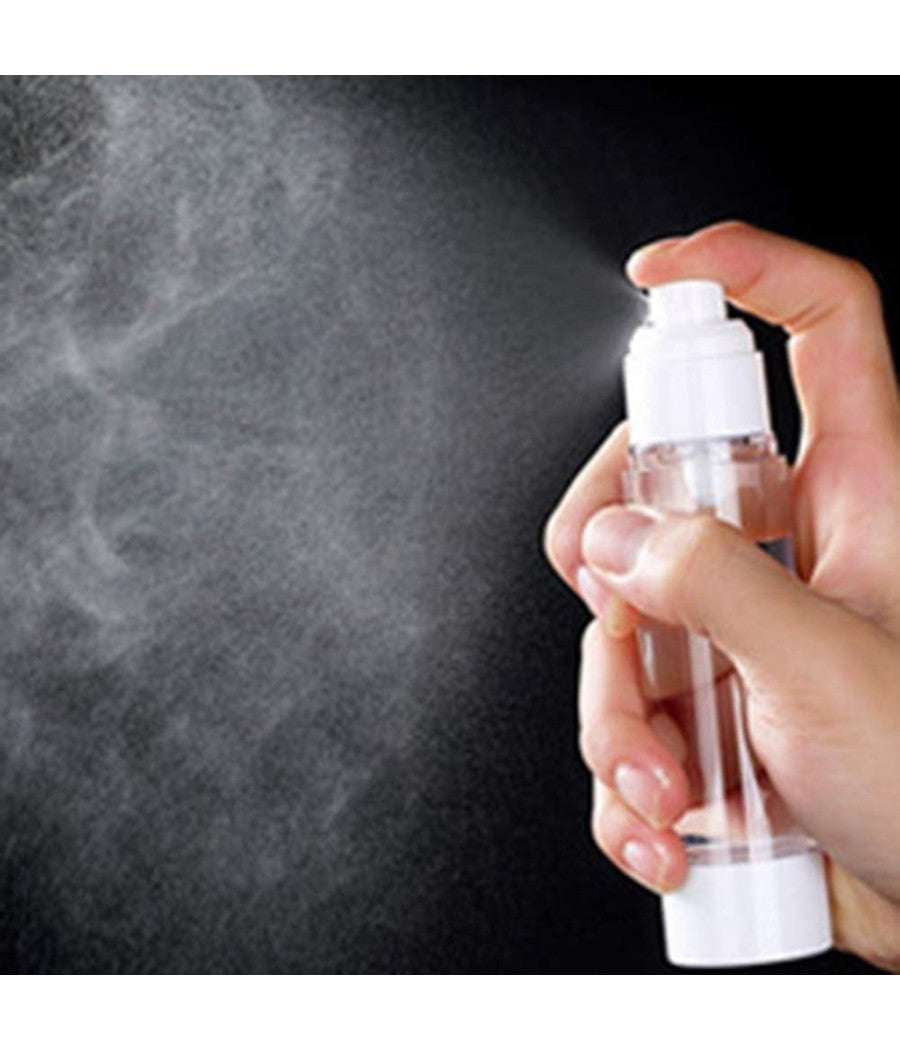 Set 2pz Bottiglia Da Viaggio Vuota Flacone Per Pompa Airless A Spray 50 Ml 79405         