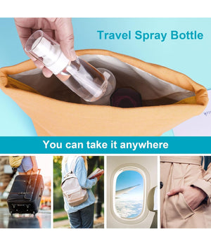 Set 2pz Bottiglia Spray Da Viaggio Vuota Boccetta Trasparente Profumo 60ml 79399         