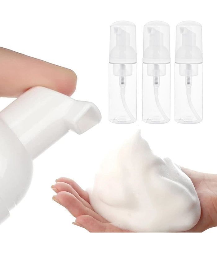 Set 2pz Bottiglia Viaggio Trasparente Dispenser Di Sapone Schiumogeno 30ml 79412         