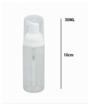 Set 2pz Bottiglia Viaggio Trasparente Dispenser Di Sapone Schiumogeno 30ml 79412         