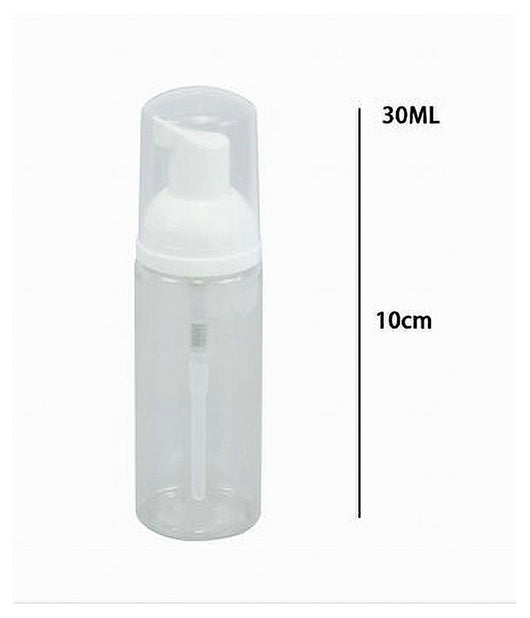 Set 2pz Bottiglia Viaggio Trasparente Dispenser Di Sapone Schiumogeno 30ml 79412         