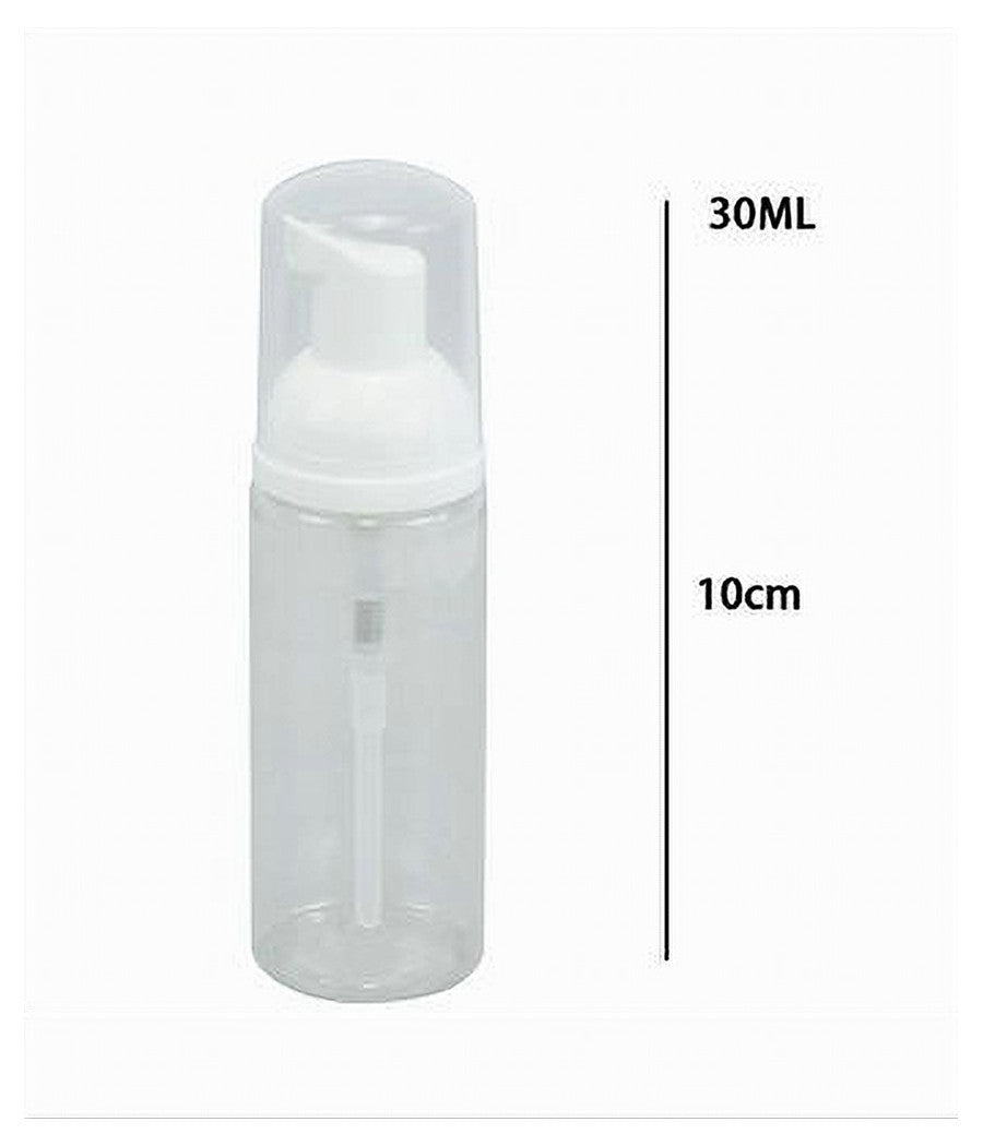 Set 2pz Bottiglia Viaggio Trasparente Dispenser Di Sapone Schiumogeno 30ml 79412         