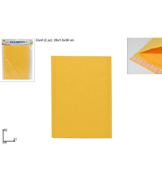 Set 2pz Buste Imbottite Misura 21x30cm A4 Spedizioni Postali Lettere Bolle Aria         