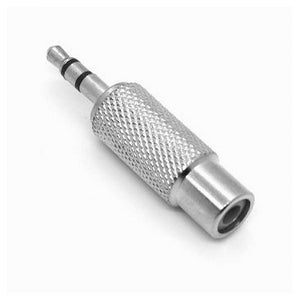 Set 2pz Connettore Adattatore Audio Stereo Rca Femmina A Aux 3,5mm Maschio C-091         