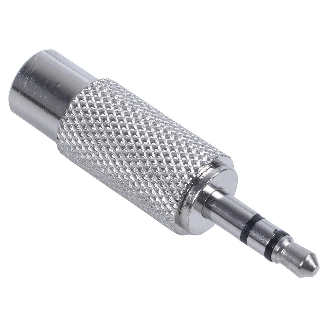 Set 2pz Connettore Adattatore Audio Stereo Rca Femmina A Aux 3,5mm Maschio C-091         