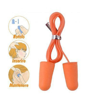 Set 2pz Coppia Tappi Per Orecchie Protezione Udito Antirumore Lavoro 32db 90589         
