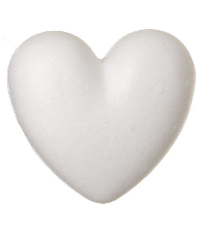 Set 2pz Cuori Polistirolo 10 Cm Apribile Decoupage Decorare San Valentino 198924         