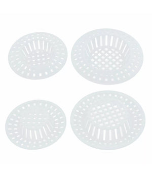 Set 2pz Filtro A Rete Raccogli Rifiuti Scarico Per Lavello Da 6/7cm Bianco 87629         
