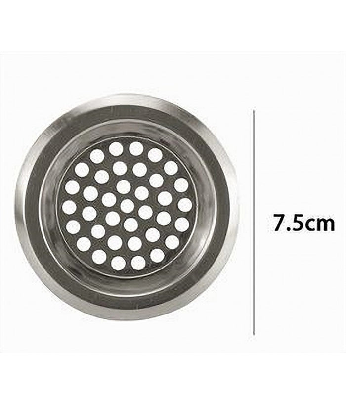 Set 2pz Filtro Per Protezione Scarico Lavello Da Cucina Bagno Doccia 7.5cm 10398         