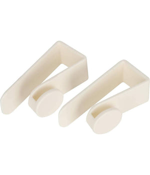 Set 2pz Ganci Per Porta Armadio Portatili Per Appendere Oggetti Casa Bianco 87359         