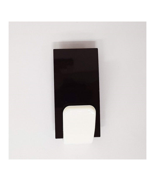 Set 2pz. Gancio Adesivo 2.5kg 8x4.5x3cm Plastica Guardaroba Appendiabiti Cucina         