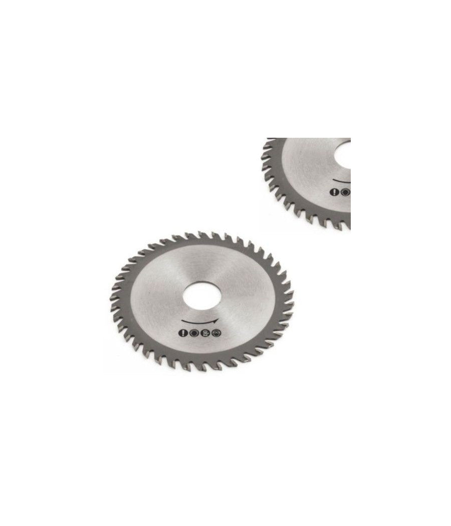 Set 2pz Lame Disco Per Seghe Circolari Taglio Legno Smerigliatrice 115 Mm 30t         