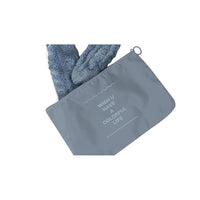 Trade Shop - Set 2pz Organizer Viaggio Organizza Valigia Bagagli Borsa Piatta 27x12cm Grigia 87714         