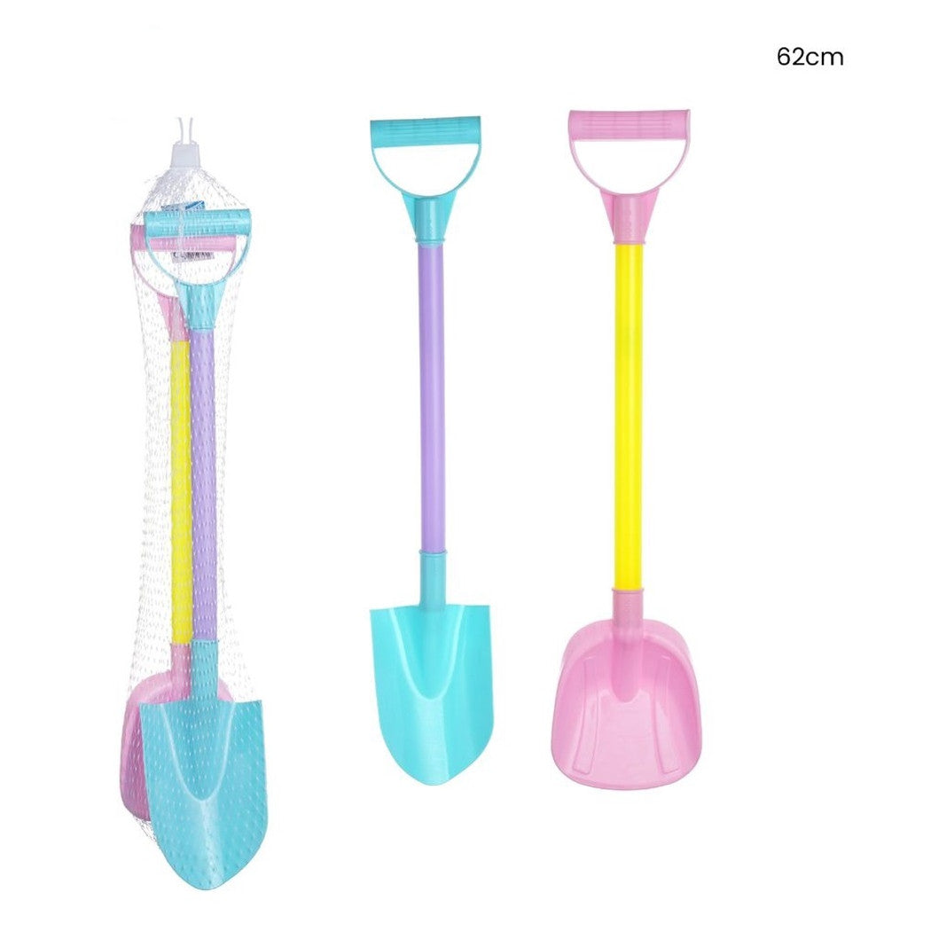 Trade Shop - Set 2pz Pala Palette Vanga Giocattolo Mare Per Gioco Bambini 62cm Colorate 618564 -