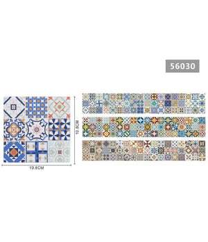 Set 2pz Piastrella Decorativa Sottobicchiere Con Fantasie Ass. 10,8x10,8cm 56030         