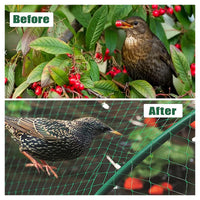 Trade Shop - Set 2pz Rete In Polietilene Anti Animali Maglia 2x10mt Verde Protezione Piante Orto 134615 -        