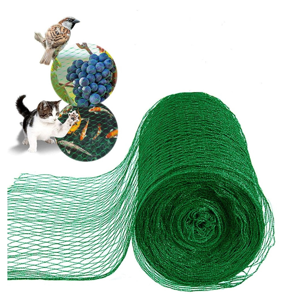 Trade Shop - Set 2pz Rete In Polietilene Anti Animali Maglia 2x10mt Verde Protezione Piante Orto 134615 -        
