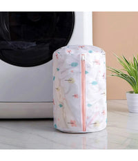 Set 2pz Sacchetto Lavaggio Rete Con Cerniera Biancheria 22x33cm A Fantasia 58131         