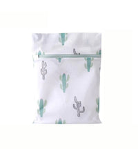 Set 2pz Sacchetto Lavaggio Rete Con Cerniera Biancheria 40x50cm A Fantasia 58128         