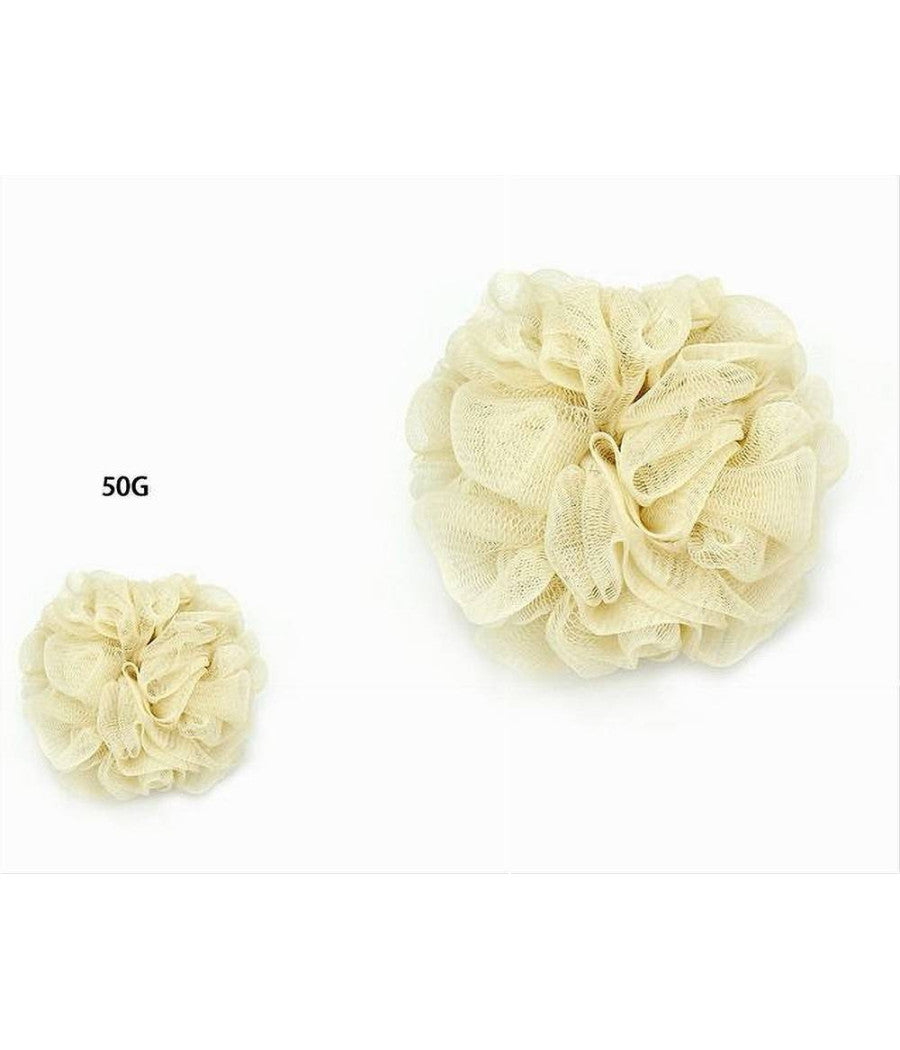 Set 2pz Spugna Rete Spugnetta Doccia Bagno Esfoliazione Pelle Corpo Gialla 79579         