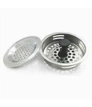 Set 2pz Tappi Tappo Filtro Universale Griglia Lavandino Per Lavello Lavabo 10400         