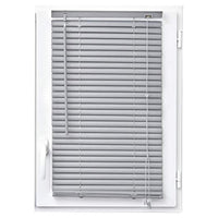 Trade Shop - Set 2pz Tenda Veneziana 60x140cm In Pvc Con Asta Casa Parasole In 2 Colori 011682 -        