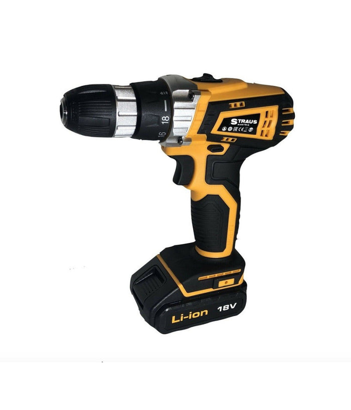 Set 2pz Trapano Elettrico 710w + Avvitatore Doppia Batteria 18v Accessori Iw017         