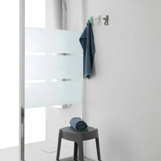 Set 3 appendini da muro bianco grigio e verde fissaggio con viti o adesivo  Bruce