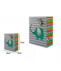 Set 3 Buste Borsa Da Regalo Sacchetti Con Animali 26x32x12cm 65904 Modelli Vari         