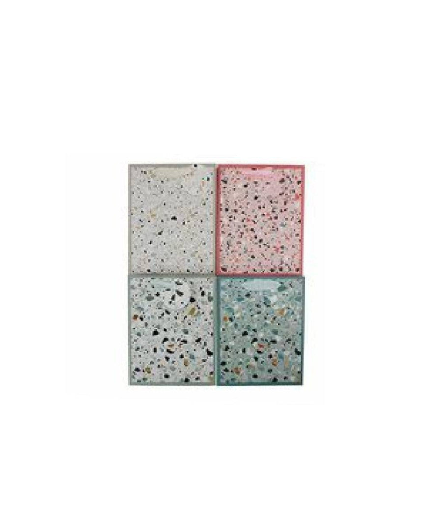 Set 3 Buste Busta Regalo 26x32x12cm Borsa Astratto Veneziano 65907 Vari Colori         