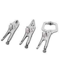 Set 3 Chiave Pinza Pinze Scatto 4" 5" Autobloccante A Pressione Regolabile         