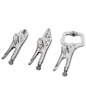 Set 3 Chiave Pinza Pinze Scatto 4" 5" Autobloccante A Pressione Regolabile         