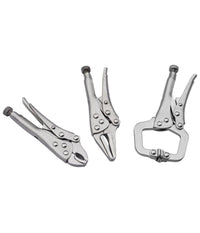 Set 3 Chiave Pinza Pinze Scatto 4" 5" Autobloccante A Pressione Regolabile         