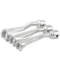 Set 3 Chiavi Aperte Per Raccordi Carburatori Iniettori 1/2" 14 17 19mm Fs-15663         