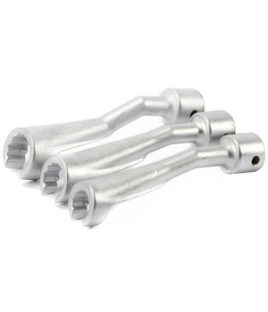 Set 3 Chiavi Aperte Per Raccordi Carburatori Iniettori 1/2" 14 17 19mm Fs-15663         
