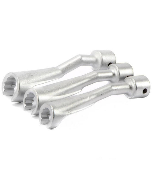Set 3 Chiavi Aperte Per Raccordi Carburatori Iniettori 1/2" 14 17 19mm Fs-15663         