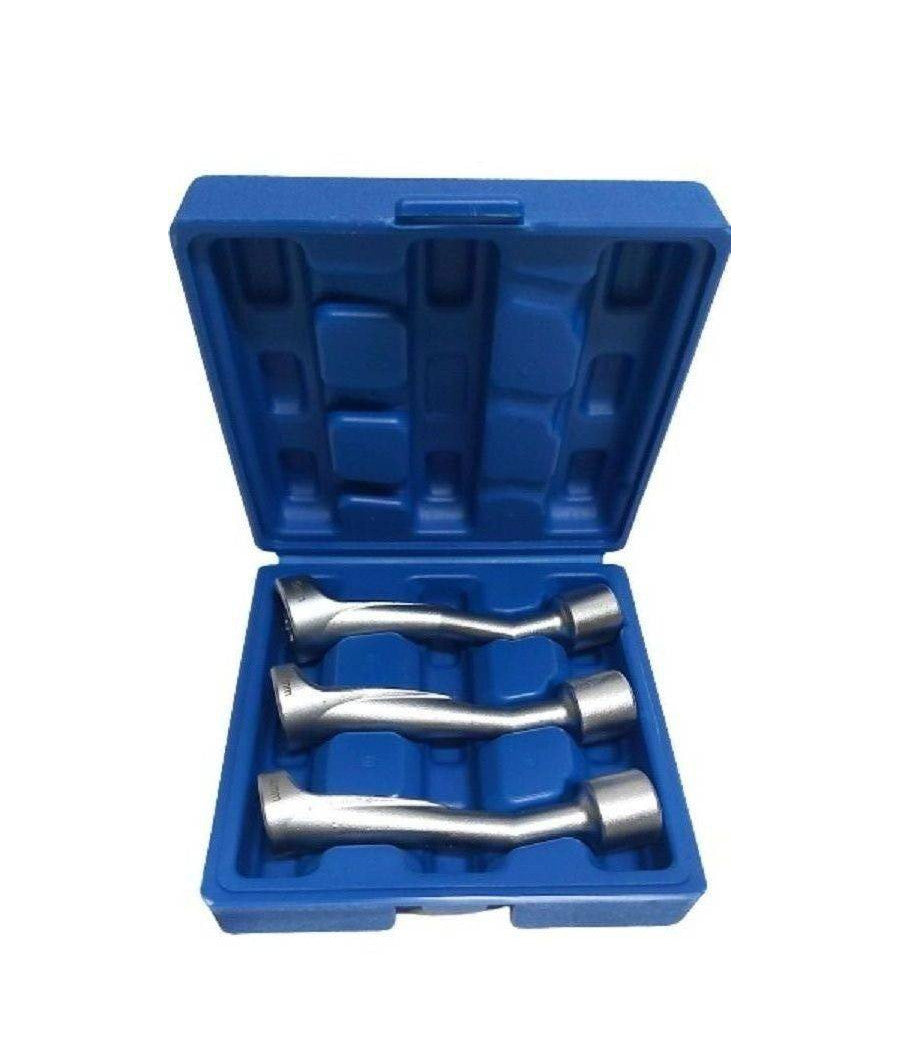 Set 3 Chiavi Aperte Per Raccordi Carburatori Iniettori 1/2" 14 17 19mm Fs-15663         