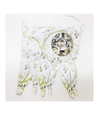 Set 3 Festoni Rose Bianco 12 Bandierine Ciascuno Addobbi Matrimonio Fiori Party         