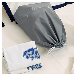 Trade Shop - Set 3 Organizer Viaggio Casa Borsa Impermeabile Organizzatore Valigia Grigio 30x40cm 87709         