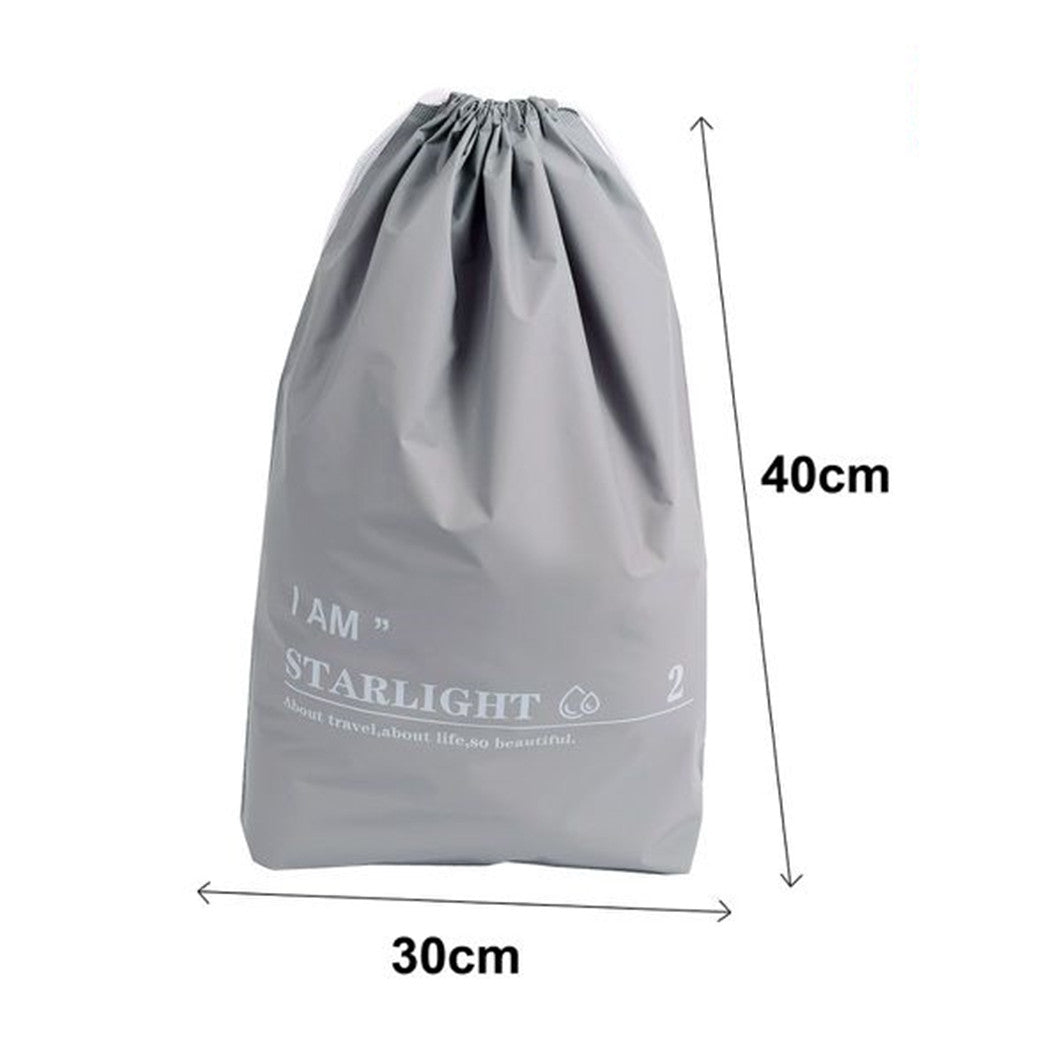 Trade Shop - Set 3 Organizer Viaggio Casa Borsa Impermeabile Organizzatore Valigia Grigio 30x40cm 87709         