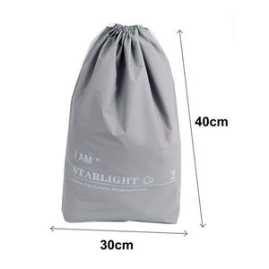 Trade Shop - Set 3 Organizer Viaggio Casa Borsa Impermeabile Organizzatore Valigia Grigio 30x40cm 87709         