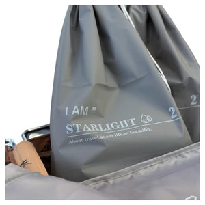 Trade Shop - Set 3 Organizer Viaggio Casa Borsa Impermeabile Organizzatore Valigia Grigio 30x40cm 87709         