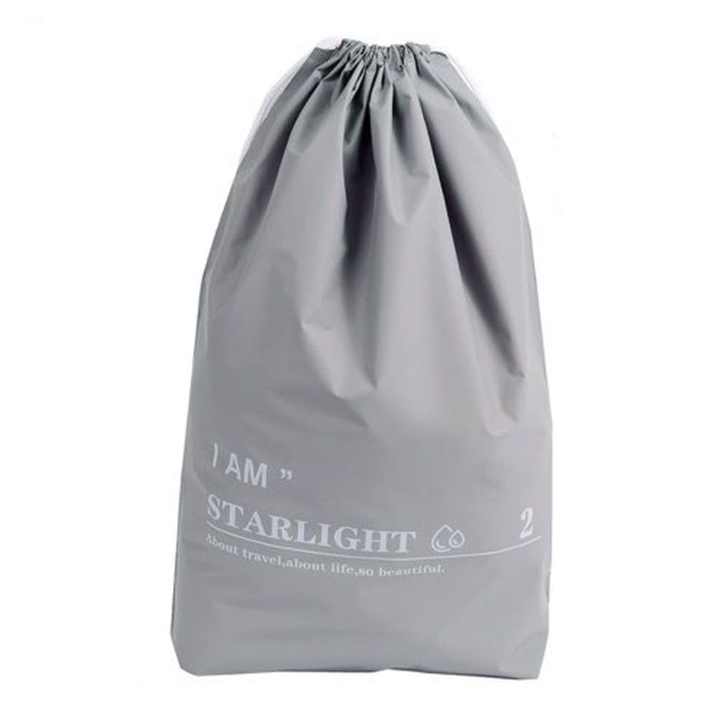 Trade Shop - Set 3 Organizer Viaggio Casa Borsa Impermeabile Organizzatore Valigia Grigio 30x40cm 87709         