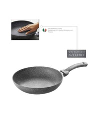 Set 3 Padelle In Pietra Antiaderenti Regina Di Pietra Diametro 22 - 26 - 30 Cm         