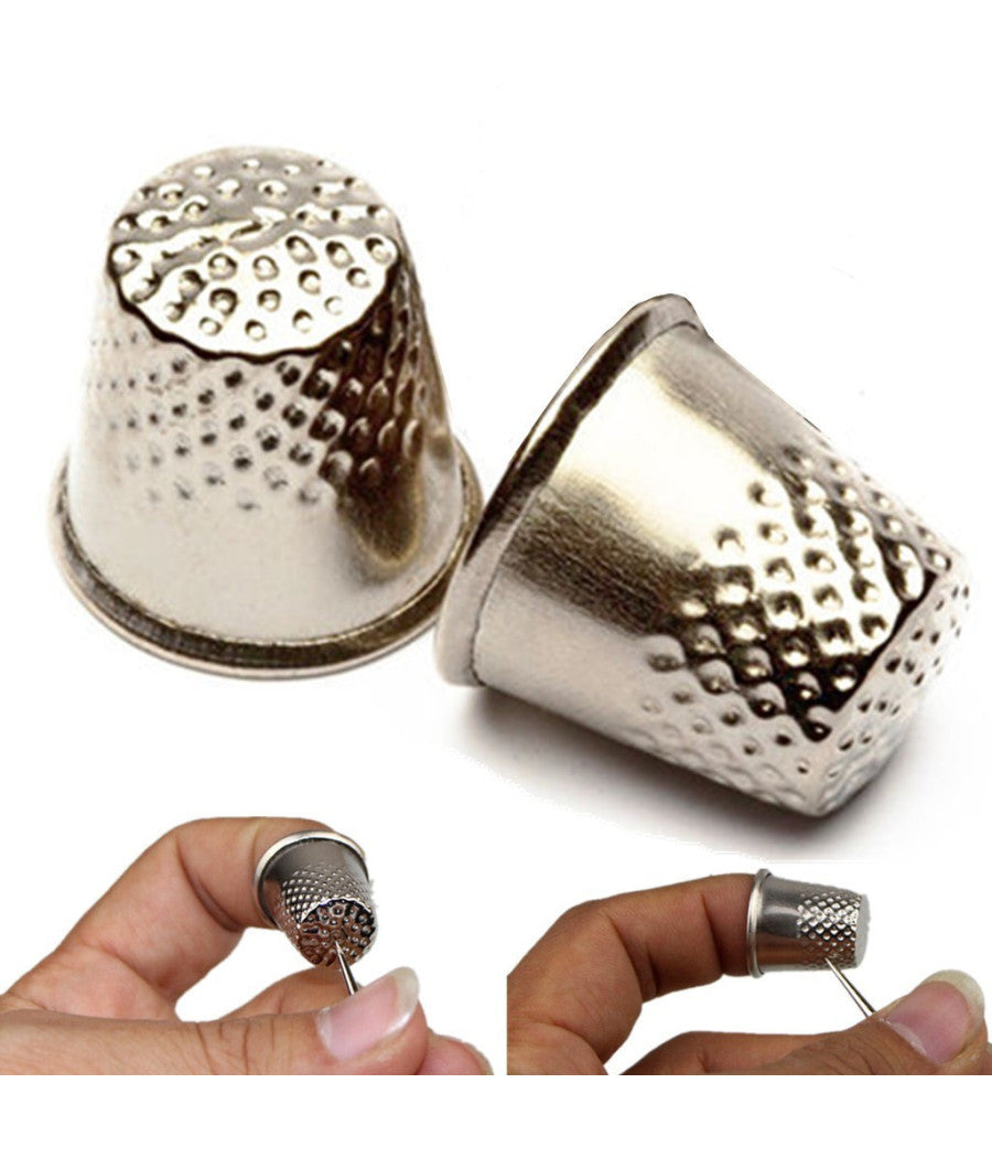 Set 3 Pezzi Ditali Per Sarto Ditale Sartoria Cucito Sarto Ricamo Protezione Aghi         