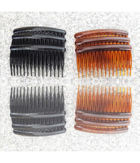 Set 3 Pezzi Fermaglio Pettine Fermacoda 8x4 Cm Ferma Coda Ferma Capelli Comb         